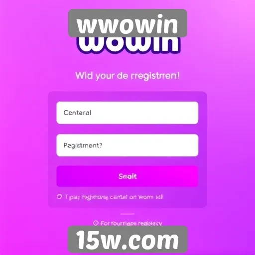 Tela de cadastro no wwowin é simplificada